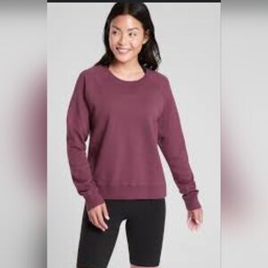Athleta Sundown sweatshirt, size medium, plum color